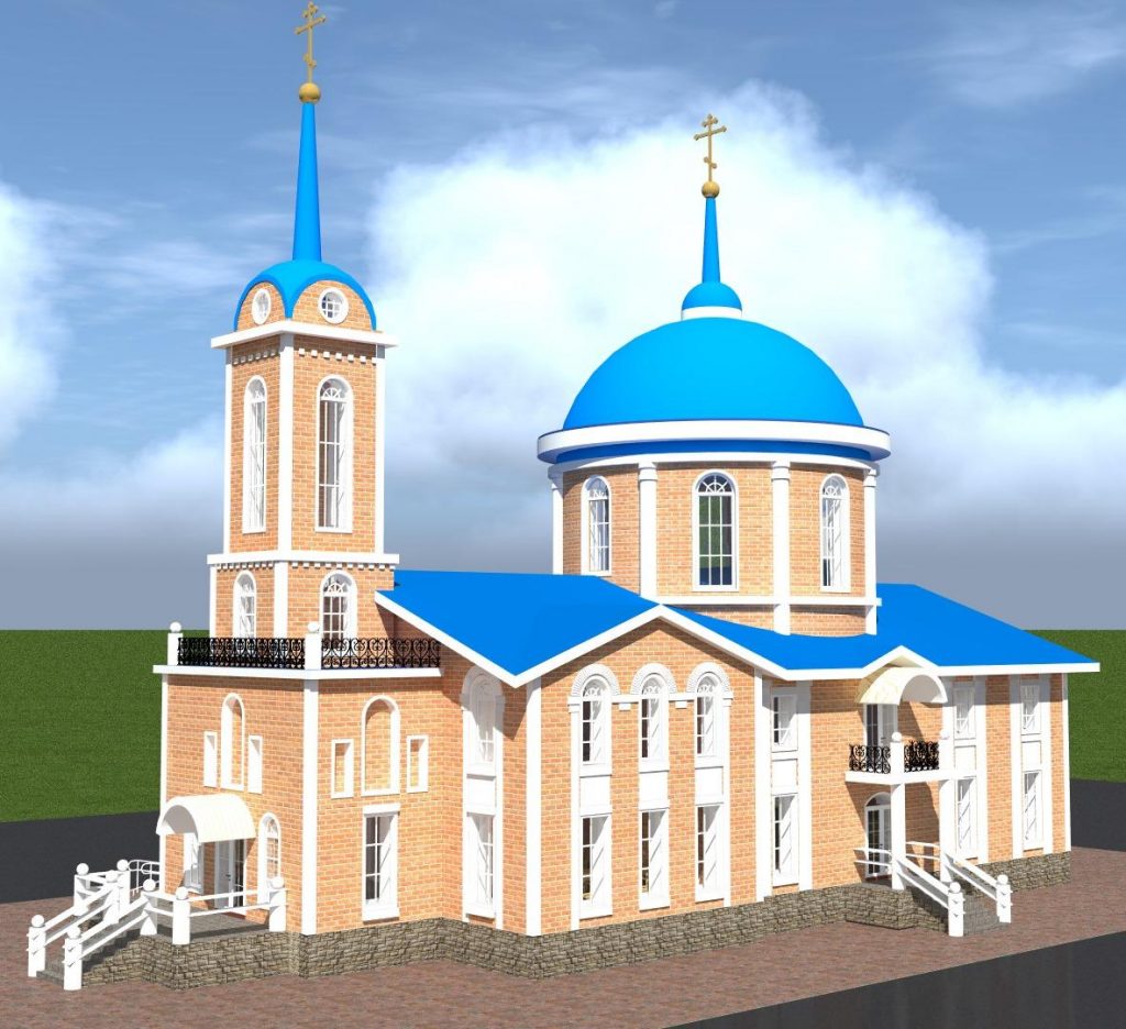 На храме Покрова в Бархатово залили полы из бетона