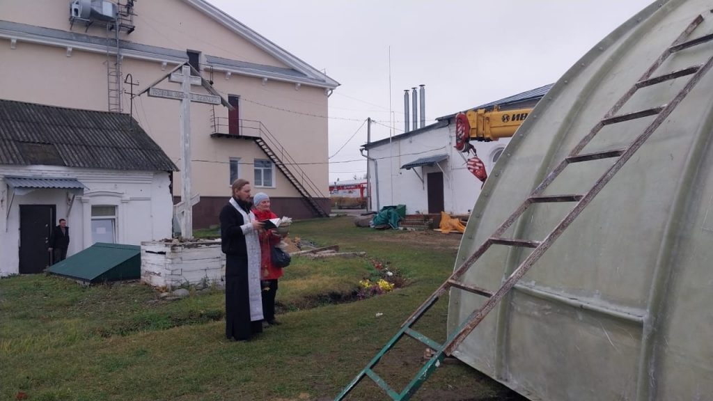 На храм Архангела Михаила в Гавриловом Посаде смонтировали свод!