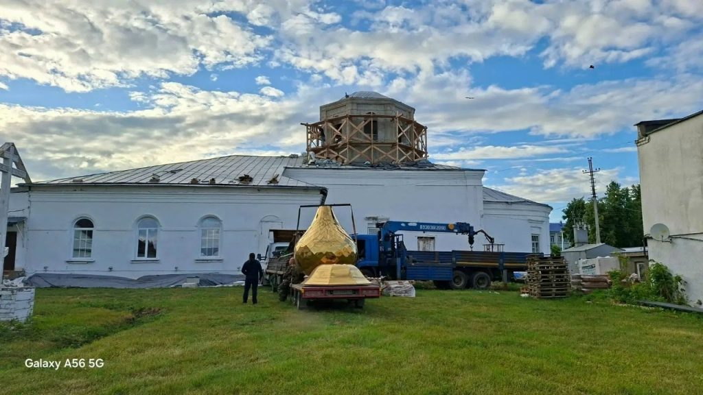 В Гаврилов Посад доставлена главка для храма Архангела Михаила